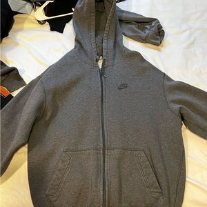 Basic Nike grey zip up hoodie perfect condition